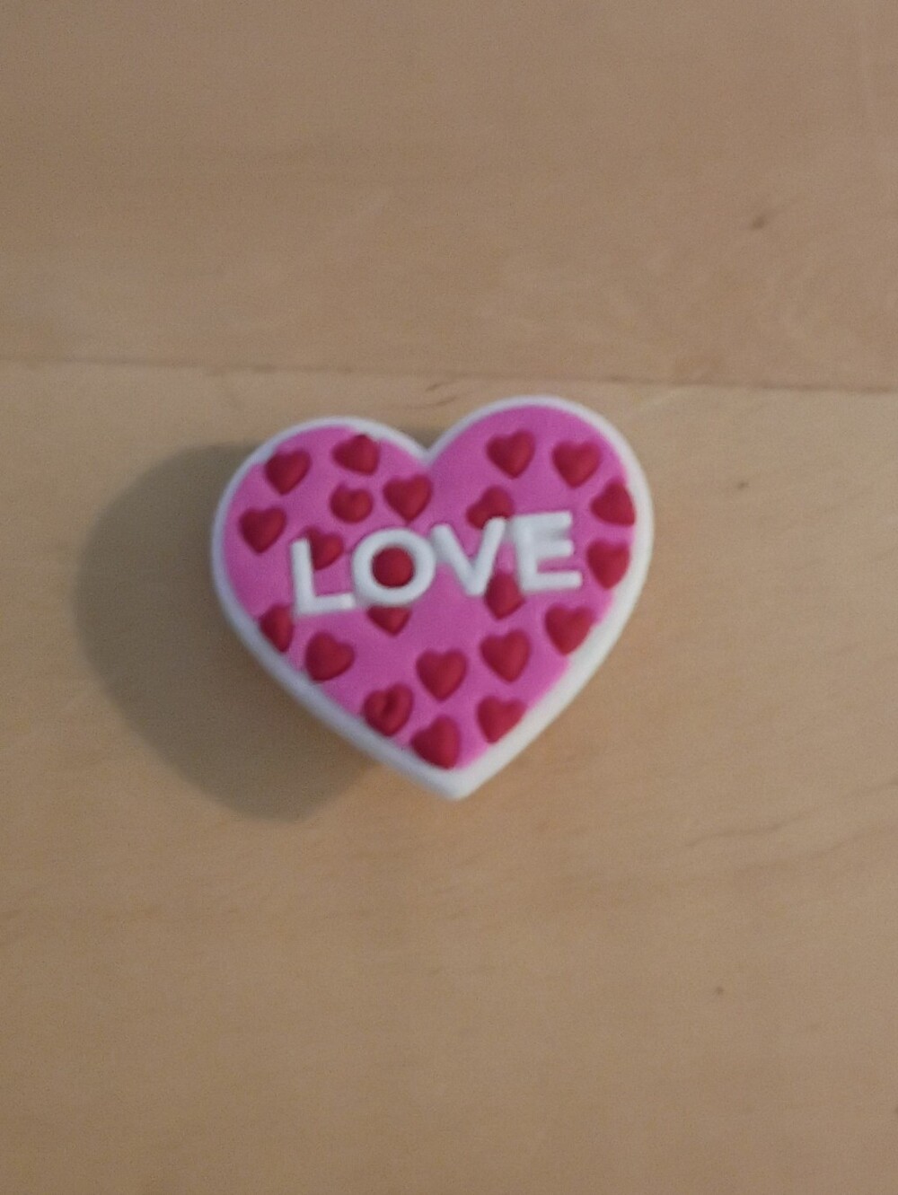 10 for $10 Jibbitz Croc Charms - Pink & Red LOVE Heart - New Shoe Charms
